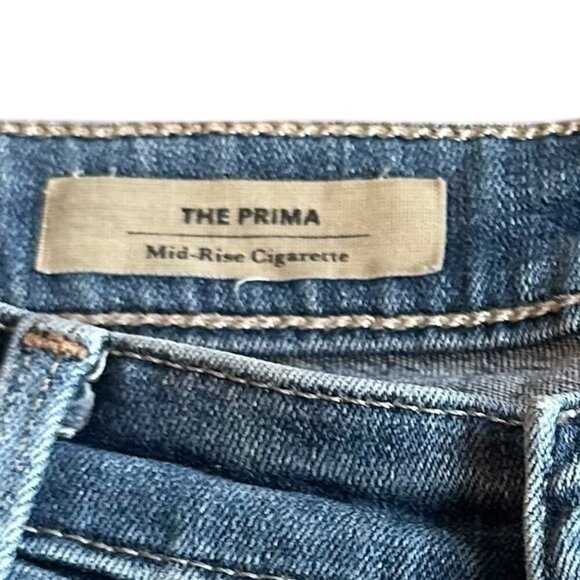 Adriano Goldschmied The Prima Mid-Rise Cigarette Jeans Medium Wash Size 27 Women - Picture 11 of 11